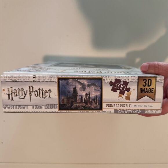 Harry Potter Prime 3D Puzzle Hogwarts Castle & Hedwig 500+ Pieces 24x18 COMPLETE - Picture 10 of 14